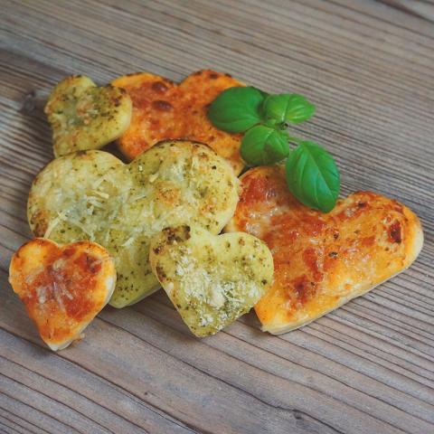 Pizza-Kekse zum Apéro