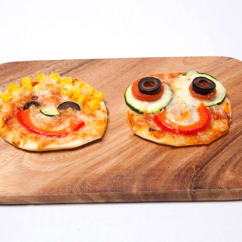 Pizza-Gesichter