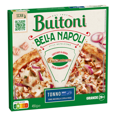 BUITONI BELLA NAPOLI TONNO TIEFKÜHLPIZZA 455G