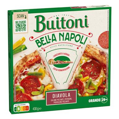 BUITONI BELLA NAPOLI DIAVOLA TIEFKÜHLPIZZA 430G