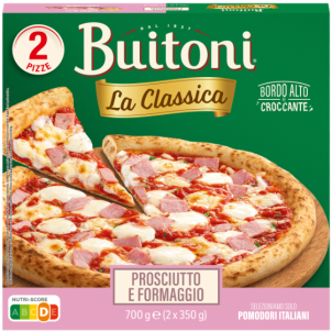 BUITONI PIZZA LA CLASSICA PRSCIUTTO E FORMAGGIO PIZZA SURGELÉE 2 X 350 G 