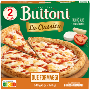 BUITONI PIZZA CLASSICA DUE FORMAGGI TIEFKÜHLPIZZA 2 X 320G
