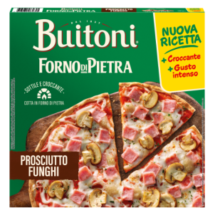 BUITONI FORNO DI PIETRA PROSCIUTTO E FUNGHI TIEFKÜHLPIZZA 340G